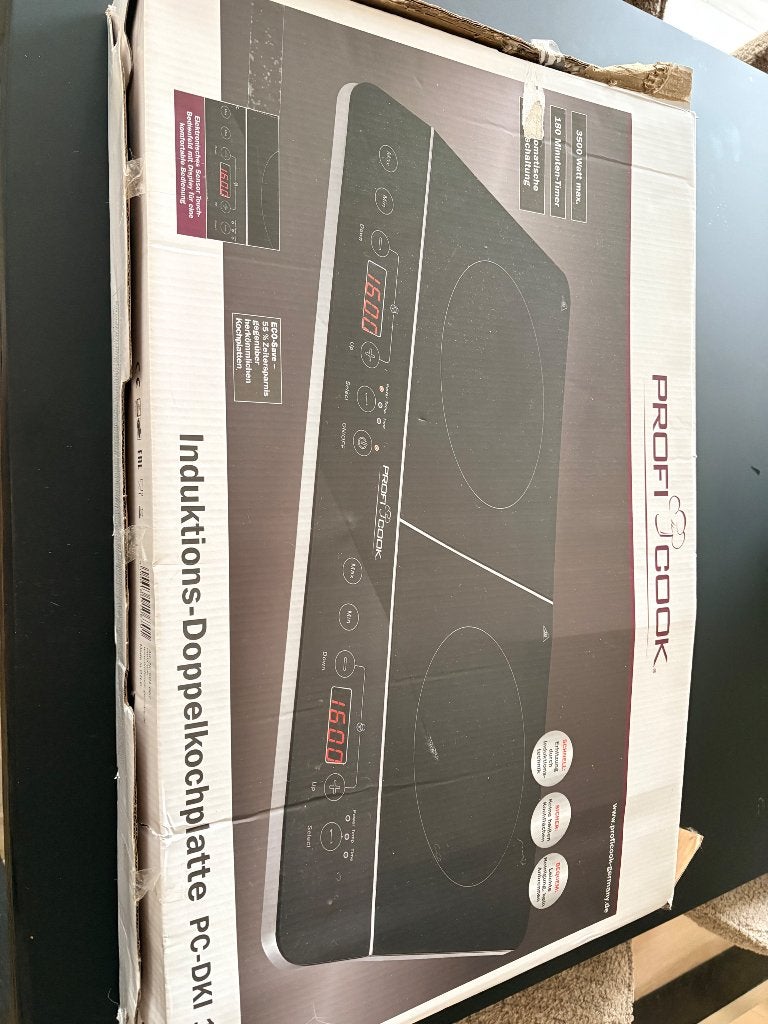 Proficook inductiekookplaat, Electroménager, Tables de cuisson, Comme neuf, Enlèvement, Électrique, 3 zones de cuisson ou moins