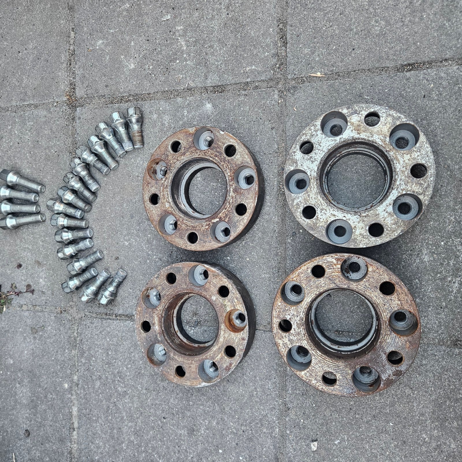 5x120 spoorverbreders 4.5cm / 3.5cm, Ophalen