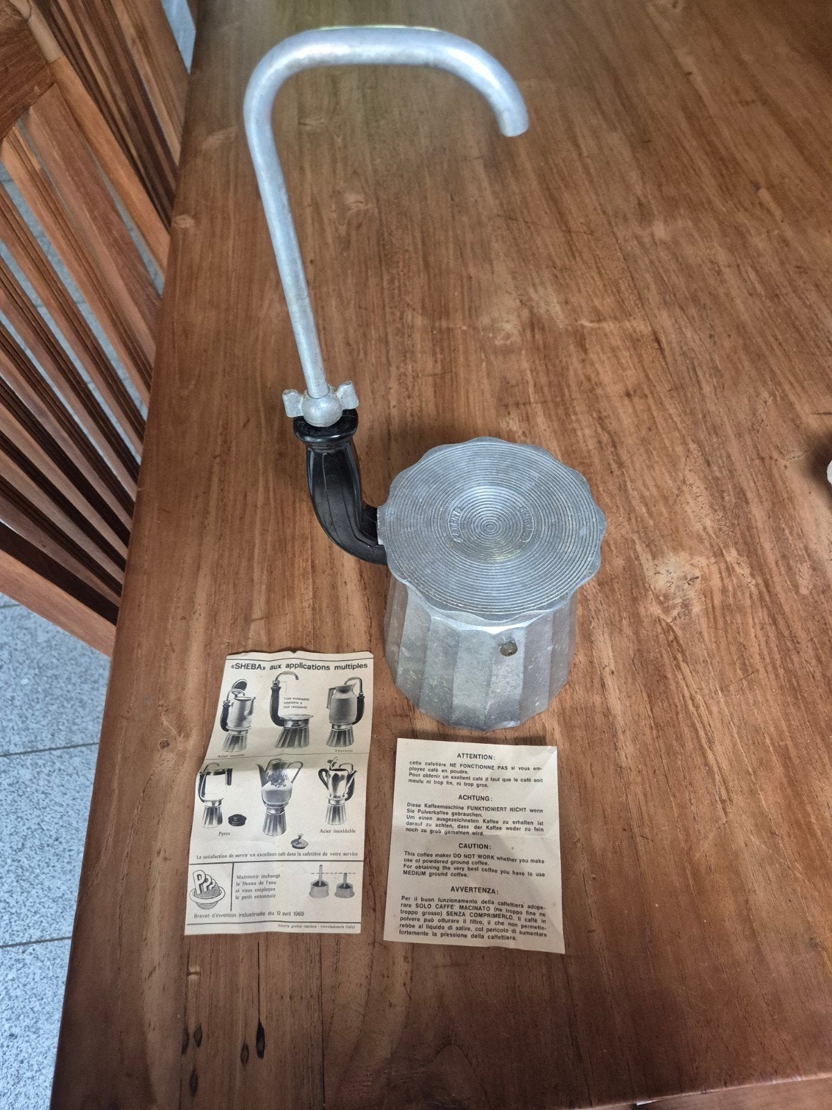Mokka pot, espresso maker, Ophalen