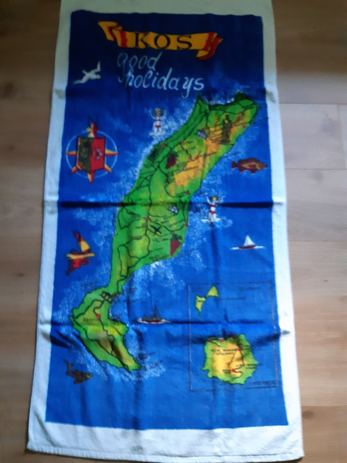 Badhanddoek van het eiland KOS, Ophalen of Verzenden, Nieuw, Handdoek