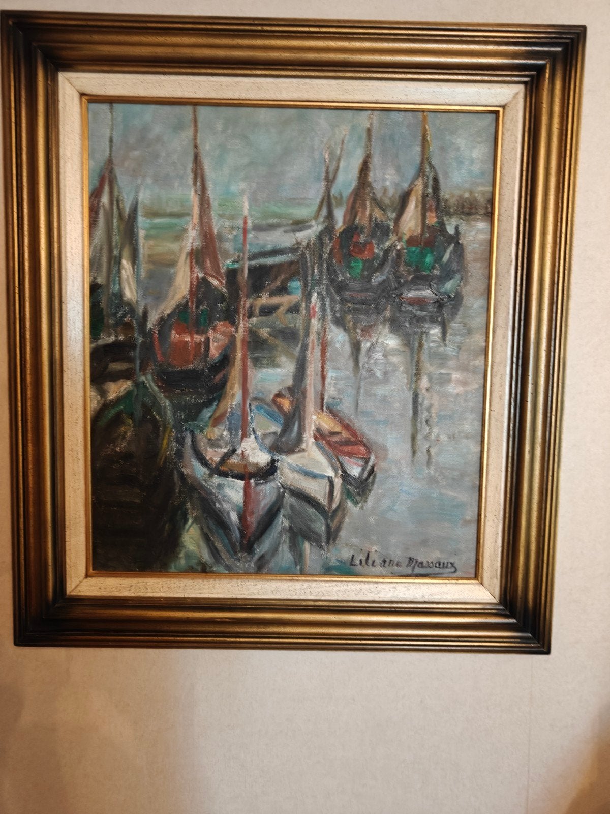 schilderij  post-impressionistisch, Ophalen, Doek, Impressionistisch, Gesigneerd