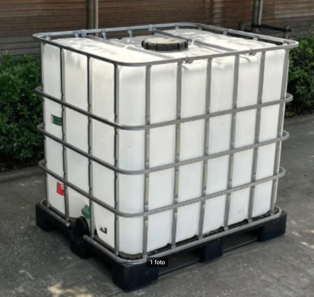 IBC Regenton / Waterton te koop ***Absolute nieuwstaat***, Tuin en Terras, Regentonnen, Ophalen, Kunststof, Met kraantje, 150 liter of meer