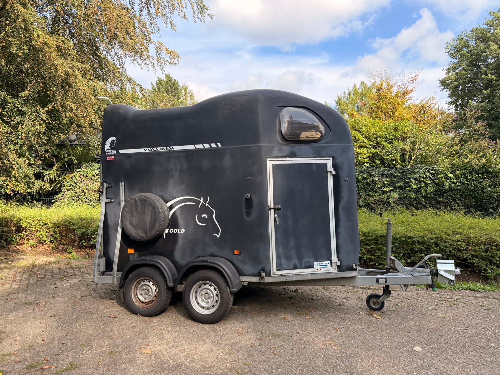 Paardentrailer 2 paarden - Aluminium - Met zadelkamer, Dieren en Toebehoren, Ophalen, Gebruikt, Aluminium, 2-paards trailer
