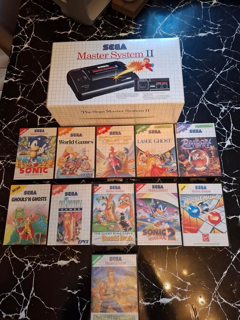 Console Sega Master System II en boîte NEUVE + jeux etc..., Neuf, Enlèvement ou Envoi, 2 joueurs, Aventure et Action