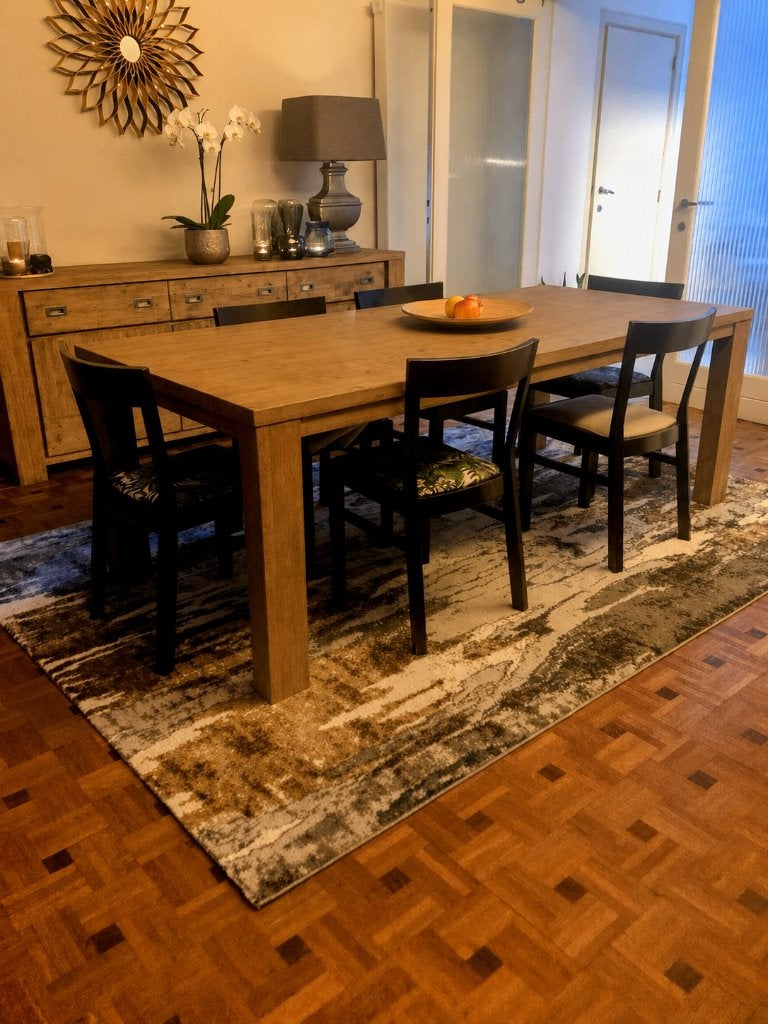 Table de salle à manger acacia massif Henders & Hazel, Maison & Meubles, Tables | Tables à manger, 100 à 150 cm, Enlèvement, Utilisé