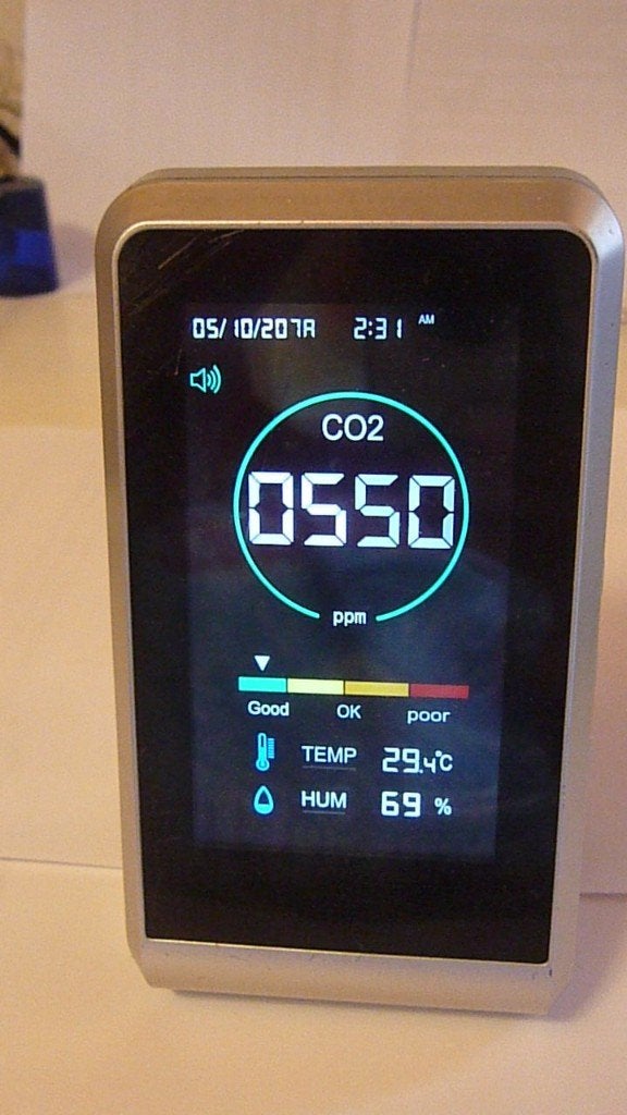 Nieuwe CO2-detector, Doe-het-zelf en Bouw, Meetapparatuur, Ophalen of Verzenden, Nieuw, Overige meters