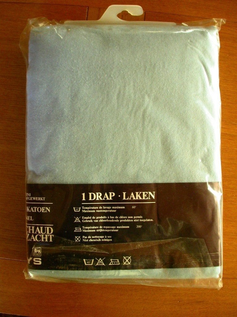 1 drap neuf flanelle, Maison & Meubles, Neuf, Enlèvement ou Envoi, Autres types, Bleu