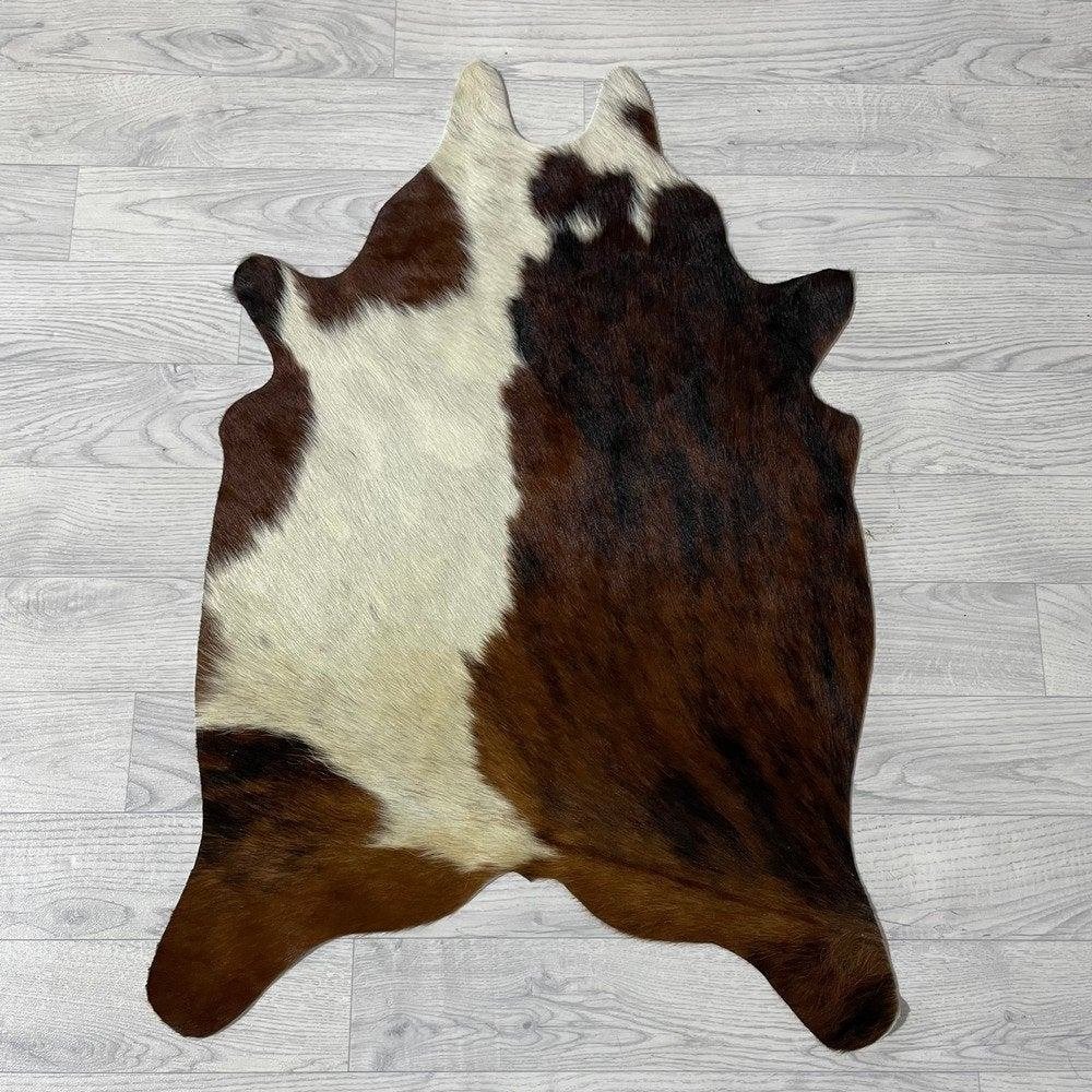 Mini koeienhuid bruin wit zwart 90x60cm #467 | Lederstore, Meerkleurig, Wandkleed, Nieuw, Ophalen of Verzenden
