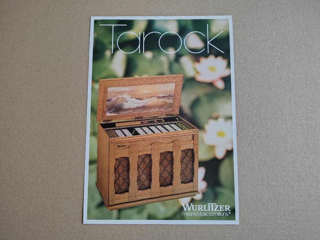 Flyer: Wurlitzer Tarock (1984) jukebox, Enlèvement ou Envoi, Wurlitzer