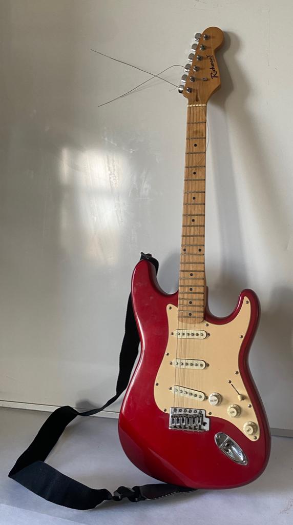 Richwood RE62 Stratocaster vintage elektrische gitaar, Muziek en Instrumenten, Ophalen, Zo goed als nieuw, Overige merken