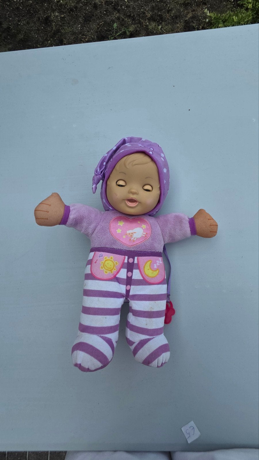 Vtech babypopje met geluid, Ophalen