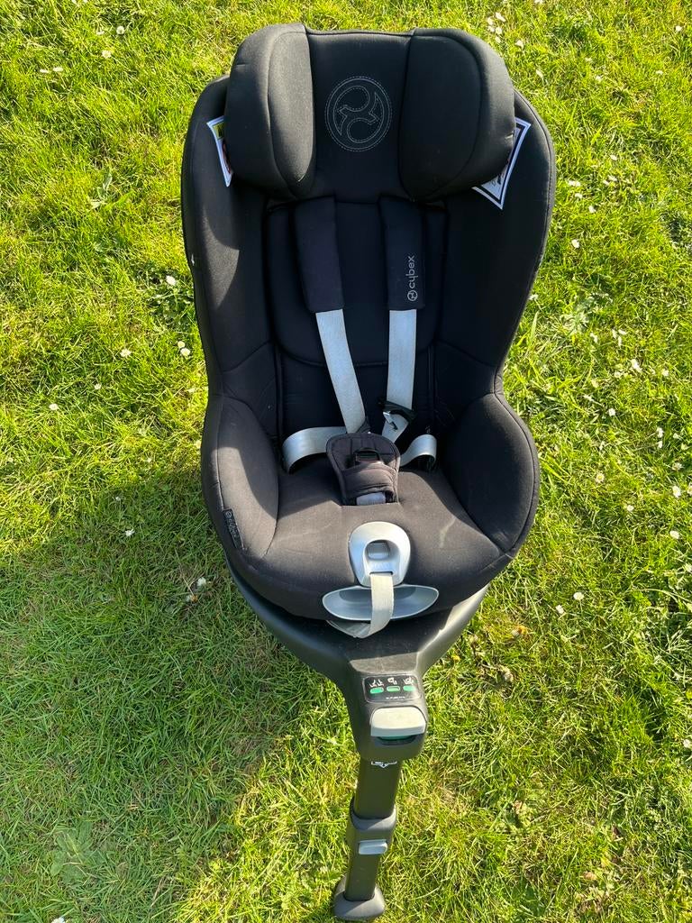 Cybex platinium autostoel met basis Sirona Z i-size black, Gebruikt, 0 t/m 18 kg, Isofix, Slaapstand