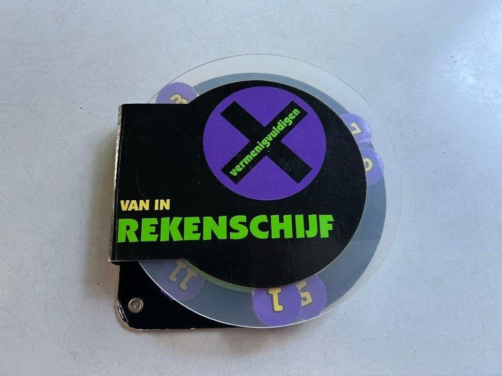 Rekenschijf: VERMENIGVULDIGEN - Van INN, Ophalen of Verzenden