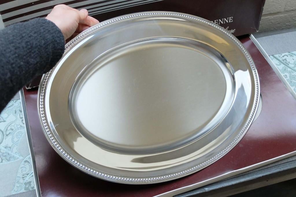 inox schotel van Guy Degrenne 18/10, Ophalen of Verzenden, Zo goed als nieuw, Ovaal, Metaal