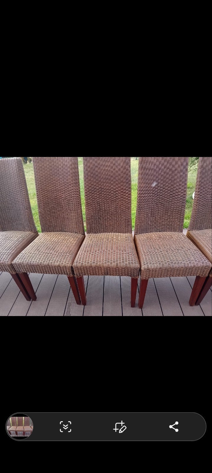 6 chaises, Enlèvement