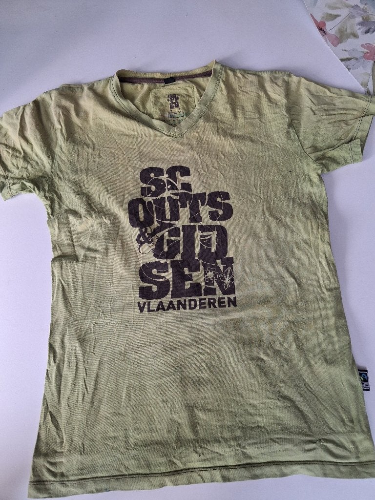 Scouts T-shirt maat M (+ sjaaltje gratis) Hopper, Verzamelen, Scouting, Ophalen of Verzenden, Gebruikt