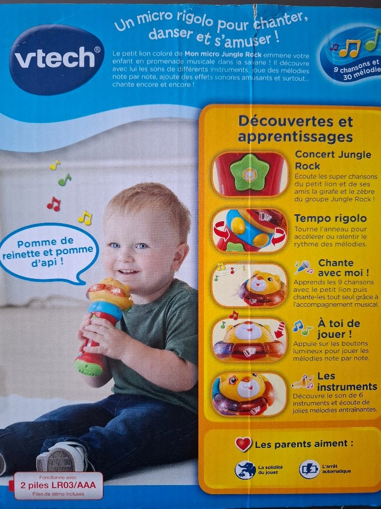 Vtech Mon micro jungle rock (18 mois à 5 ans), Enfants & Bébés, Jouets | Vtech, Enlèvement, Comme neuf, 6 mois à 2 ans