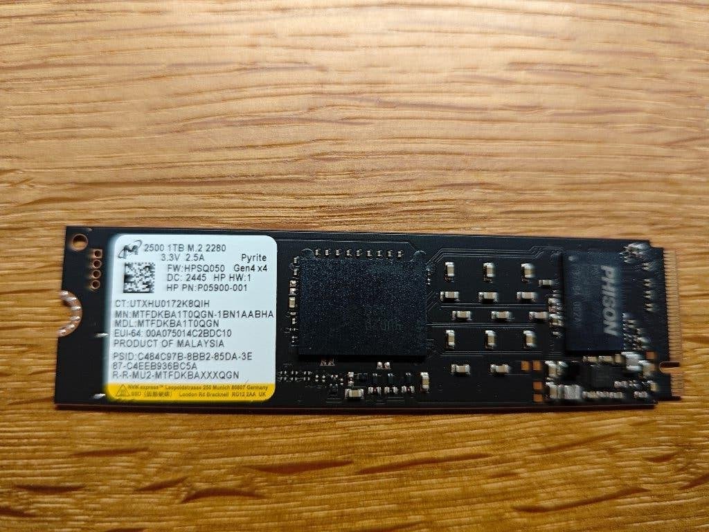 Micron 2500 - 1TB NVME - Read 7100MB/s  & Write 5800MB/s, Enlèvement ou Envoi