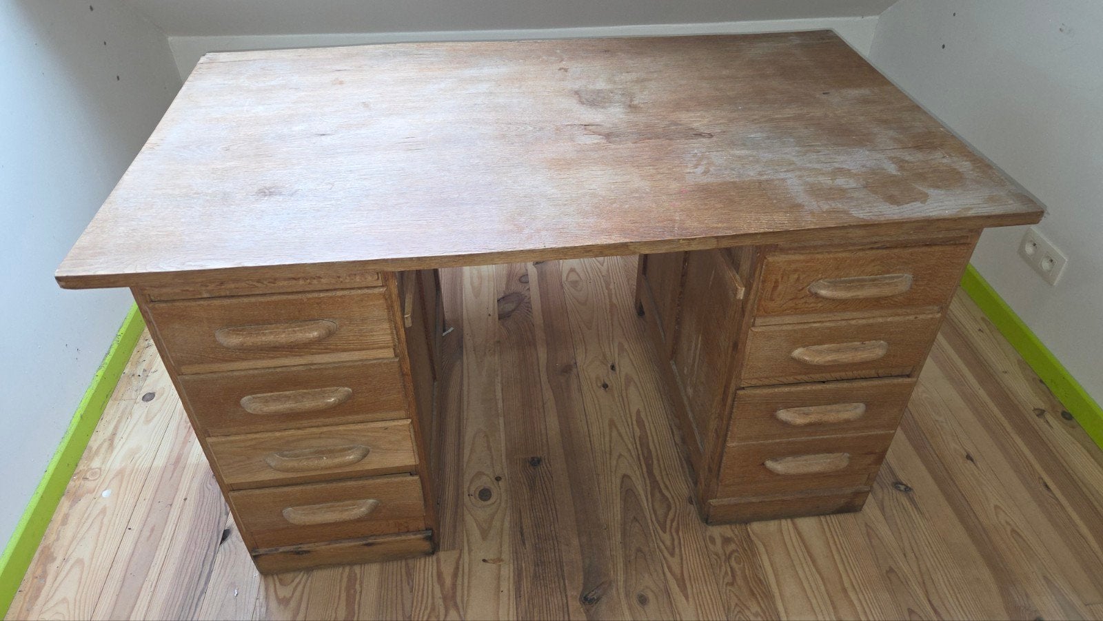 Bureau rustique, 100 à 150 cm, Enlèvement, Utilisé, 75 – 100