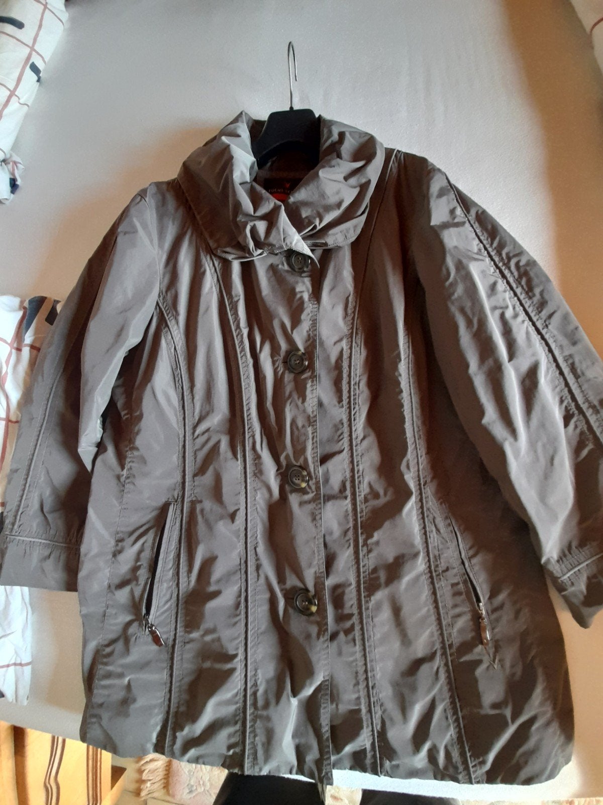 Mooie regenjas, dames, perfecte staat, XXL, Kleding | Dames, Ophalen of Verzenden, Fuchs Schmitt, Grijs, Jas of Mantel