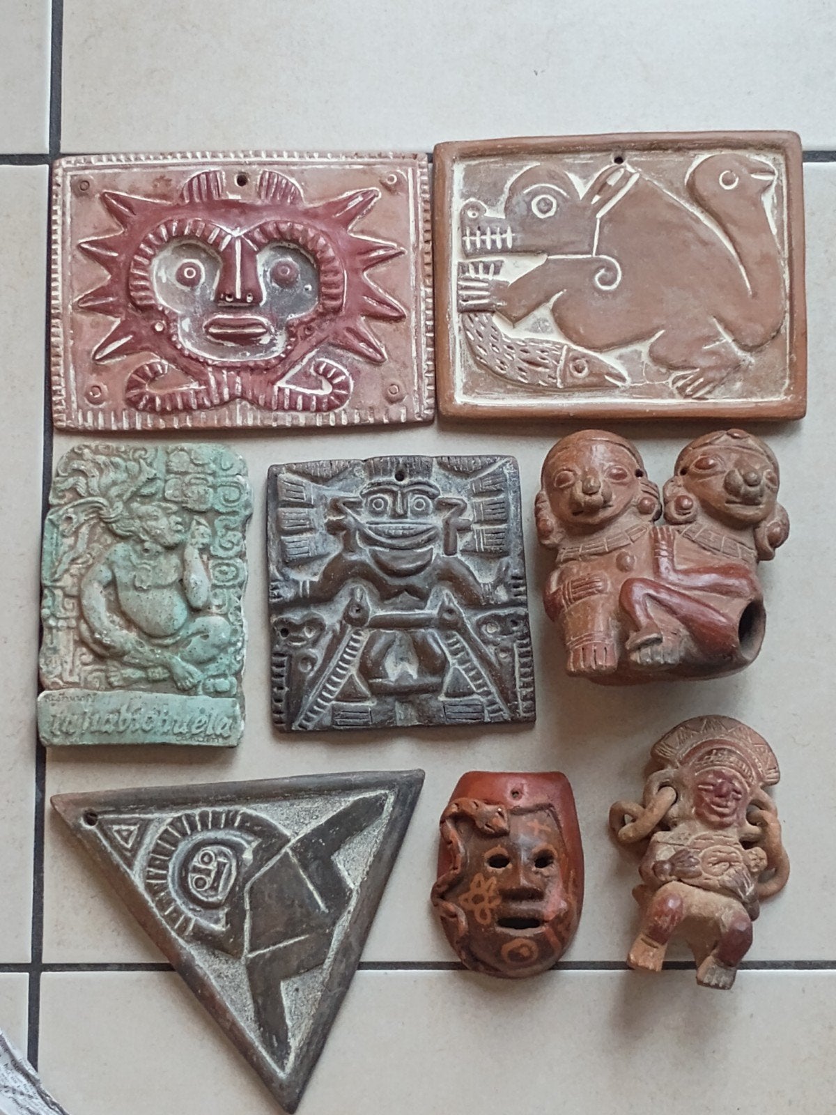 Antieke stijl Meso-Amerikaanse & Taino decoratie- en cultूरo, Ophalen of Verzenden