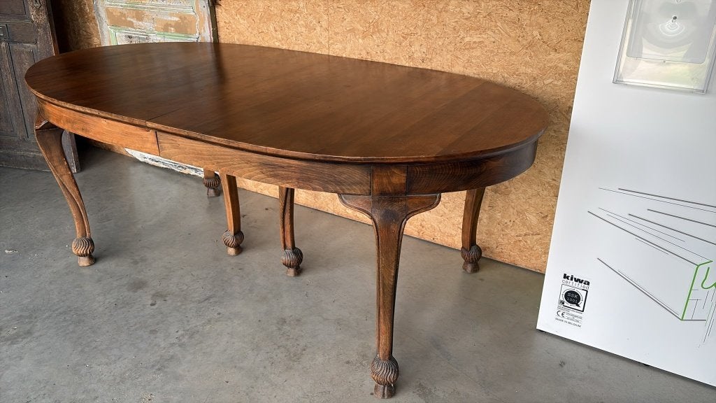 table d'aération (106 x 200), extensible jusqu'à 2,60 m, 100 à 150 cm, Enlèvement, Utilisé, Chêne