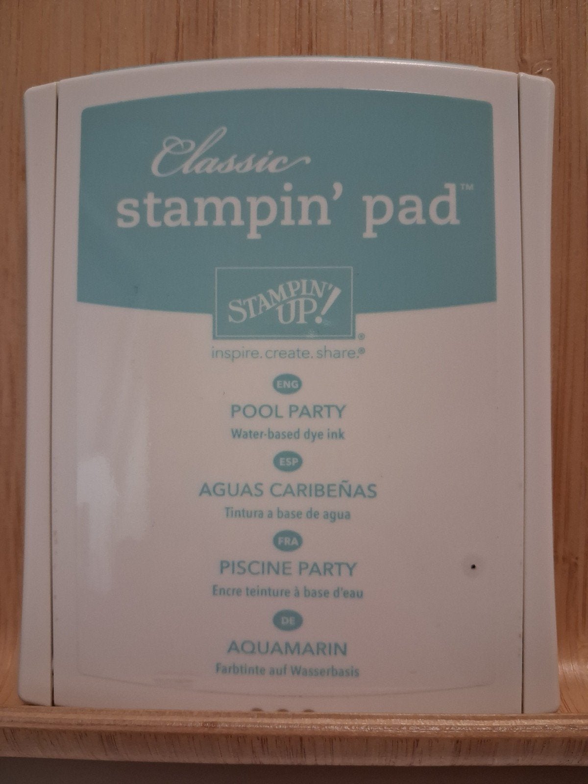 Stampin Up - inktflesje + stempelkussen Pool Party, Hobby en Vrije tijd, Stempelen, Ophalen