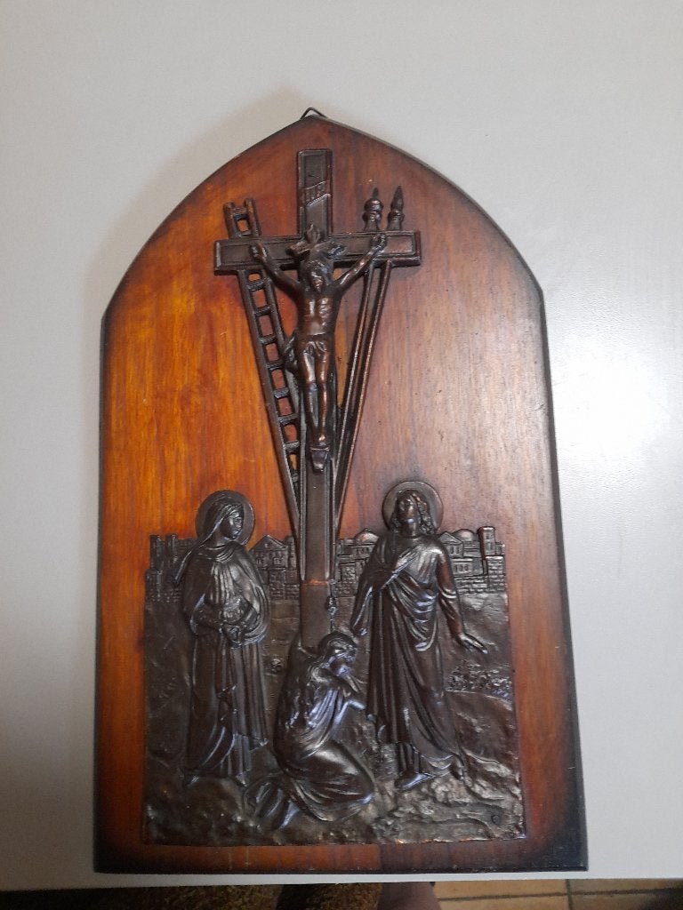 religieuze wandplaque Kruising van Jezus., Enlèvement