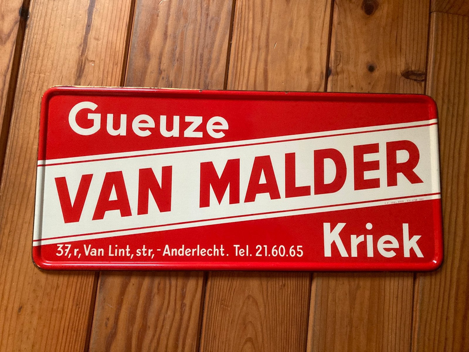 Van Malderen Gueuze kriek 1963, Verzamelen, Ophalen of Verzenden