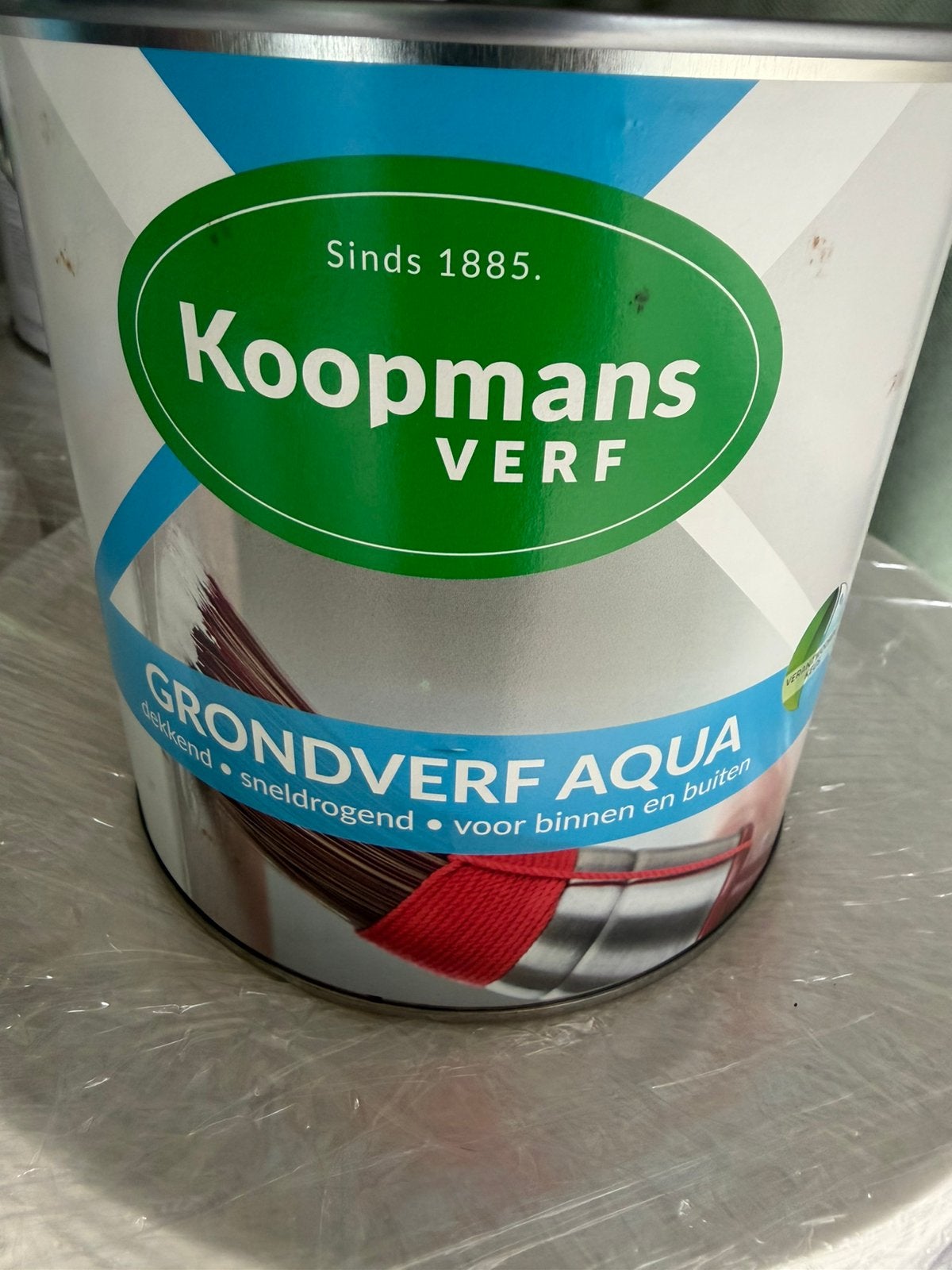 Koopmans witte watergedragen grondlak 2,5liter, Ophalen of Verzenden, Nieuw, Wit, Lak