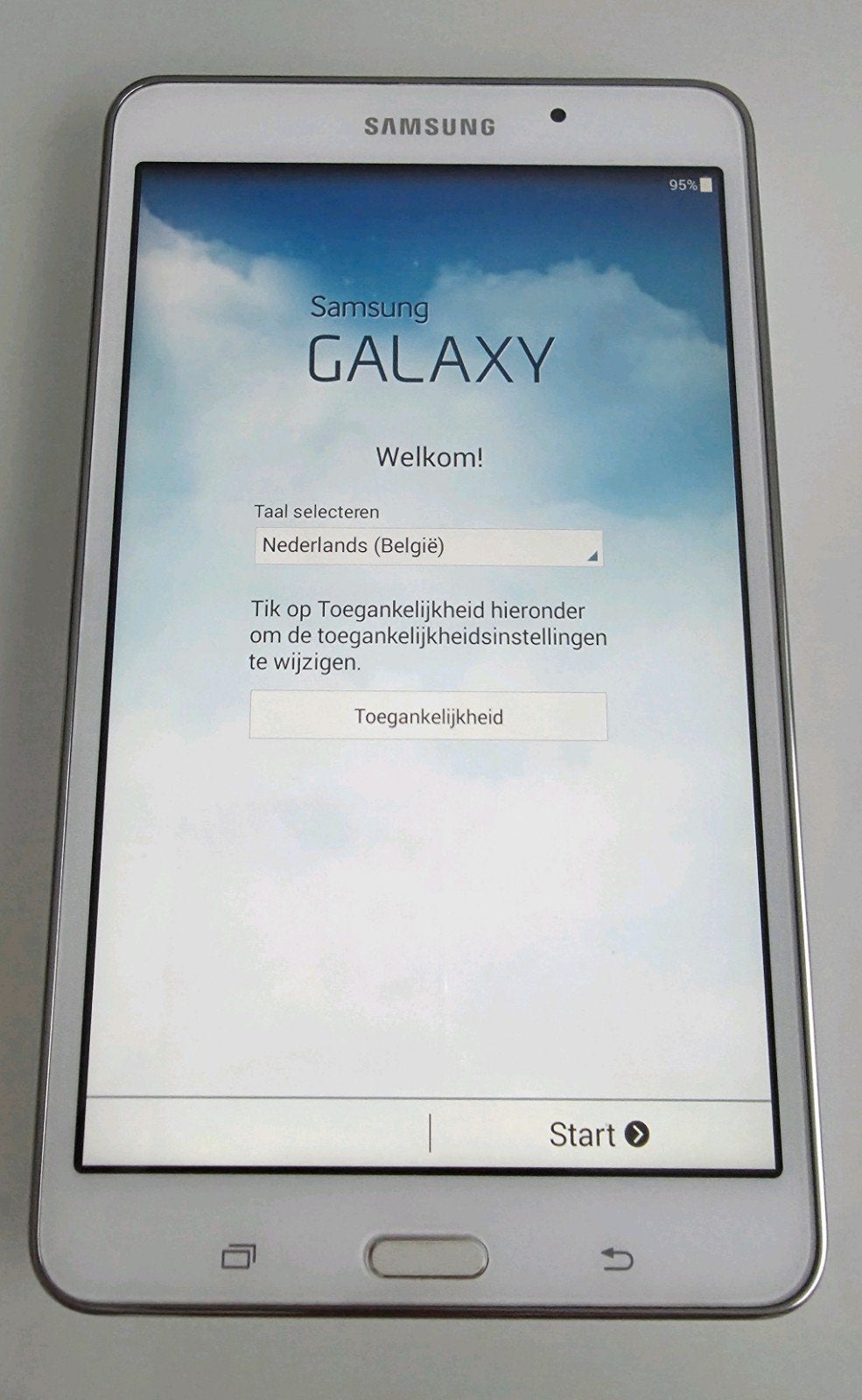 SAMSUNG TABLET 4 ALS NIEUW ZONDER KRAS, Computers en Software, Android Tablets, Ophalen, Samsung galaxy tab, Nieuw, Gps