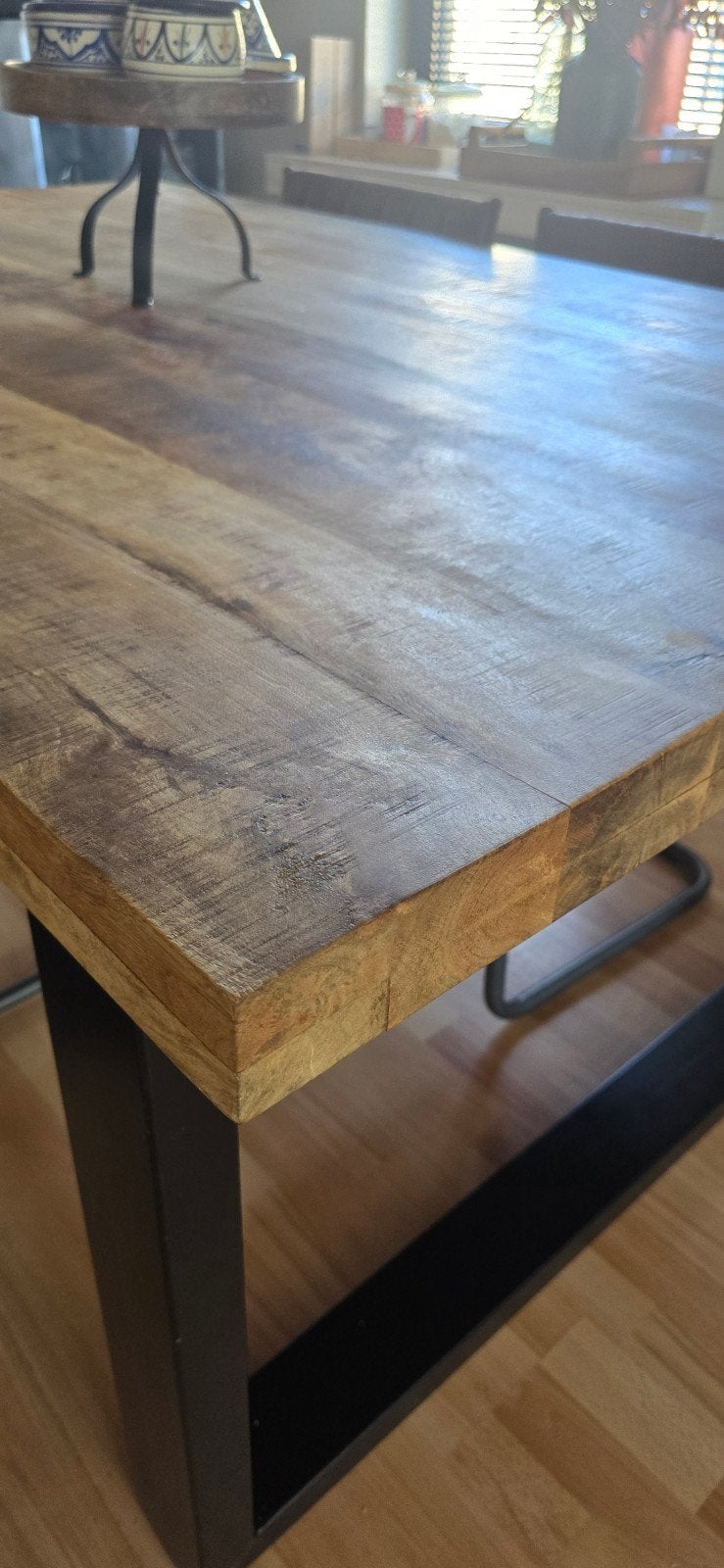 Table à manger complète avec 4 chaises, Enlèvement, Chêne