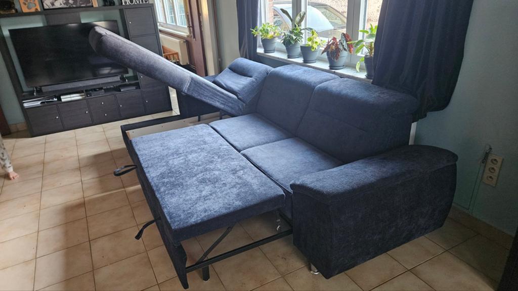 Scandi met uitklapbaar bed stof cat. 3, Enlèvement, Tissus