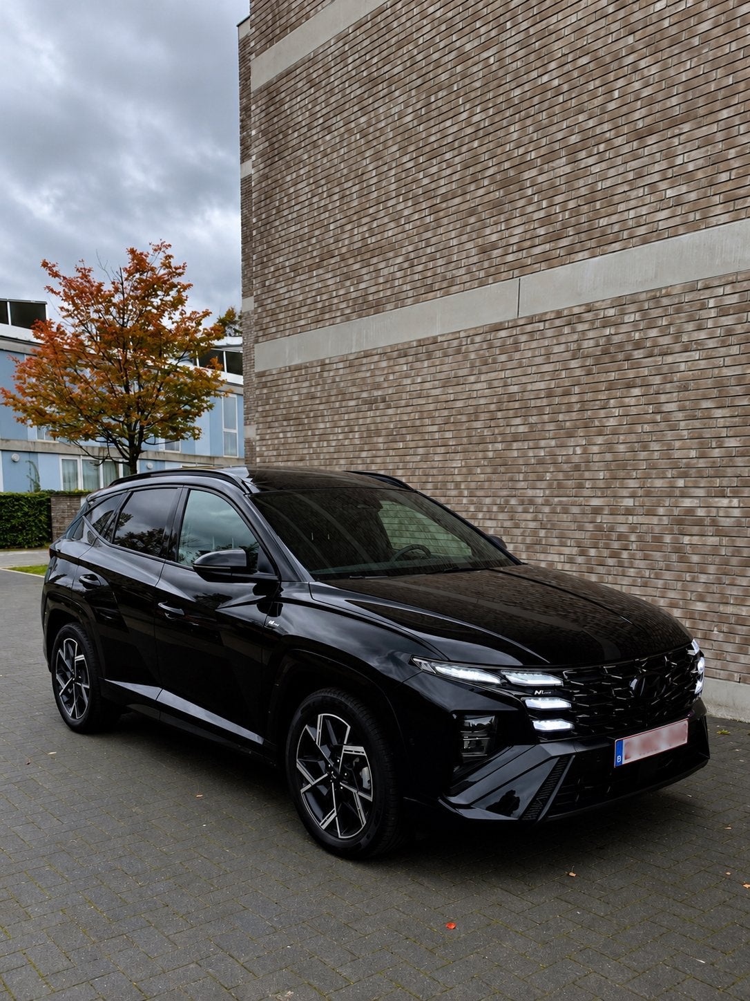 Hyundai Tucson N Line Hybrid 4x4 238pk, Auto's, Automaat, Zwart, 4 cilinders, Alcantara
