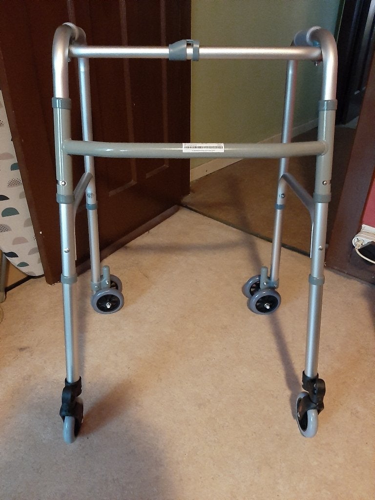 Déambulateur à 4 roues pliantes., Enlèvement, Neuf