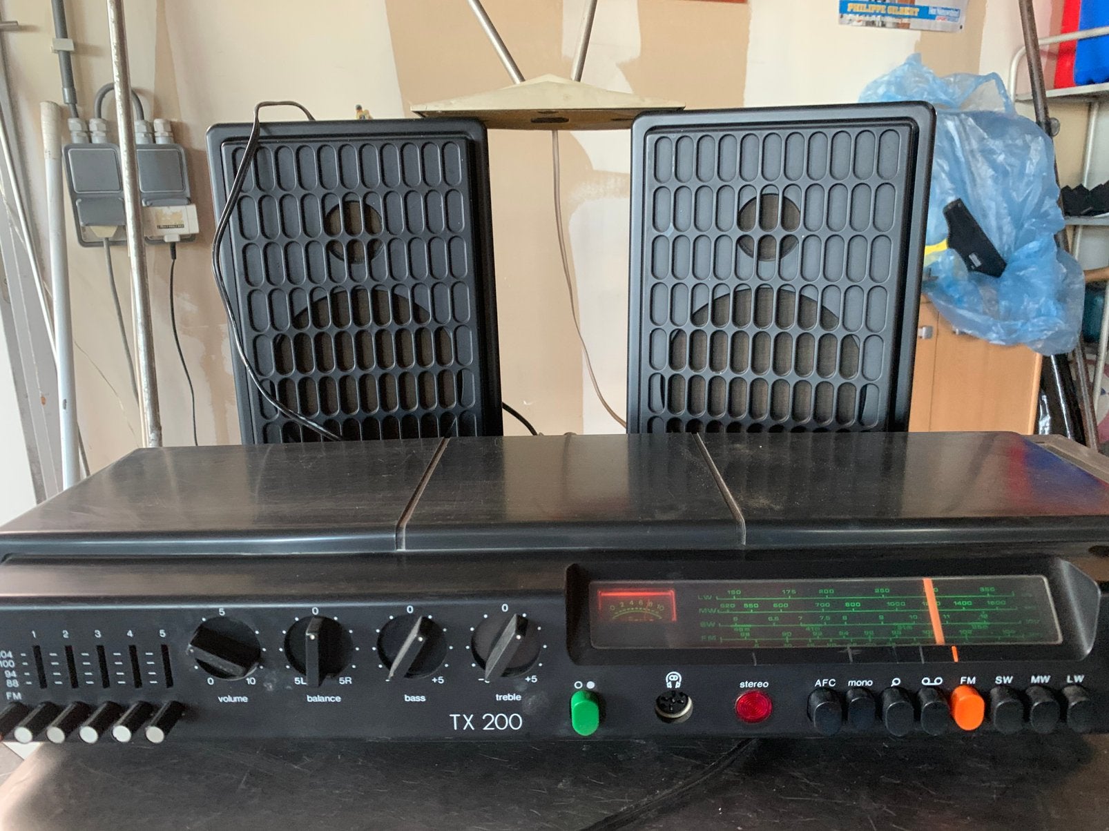 Vintage radio stereo ITT TX 200, Enlèvement, Utilisé, Moins de 50 watts