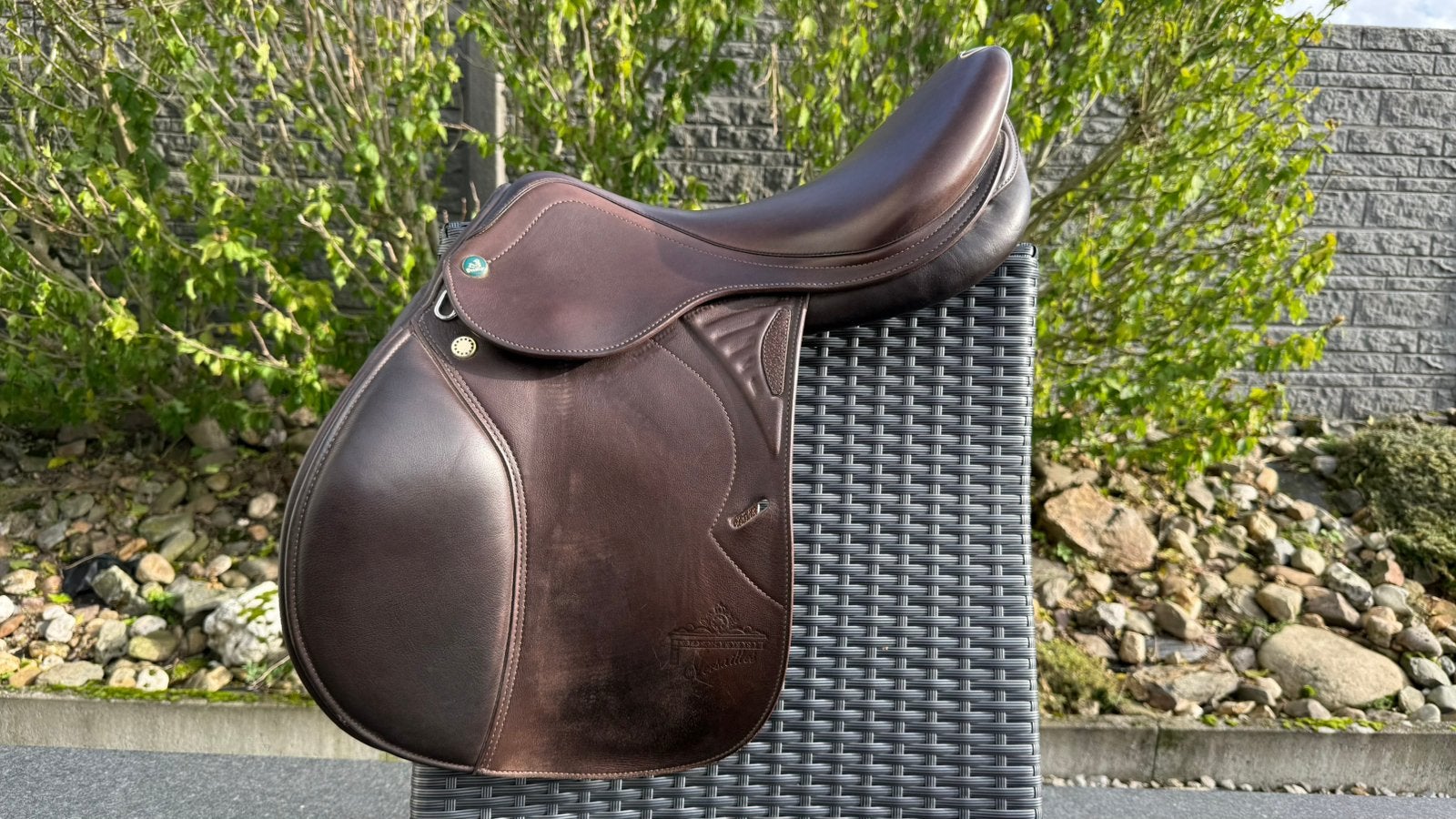 Zo goed als nieuw: Prestige Versailles springzadel, Animaux & Accessoires, Enlèvement ou Envoi, Comme neuf, Prestige