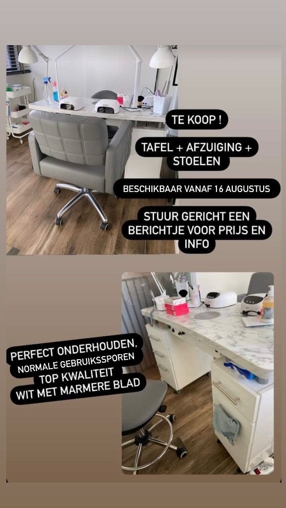 Manicuretafel, Elektronische apparatuur, Persoonlijke Verzorgingsapparatuur, Ophalen, Zo goed als nieuw, Hand- en Voetverzorging