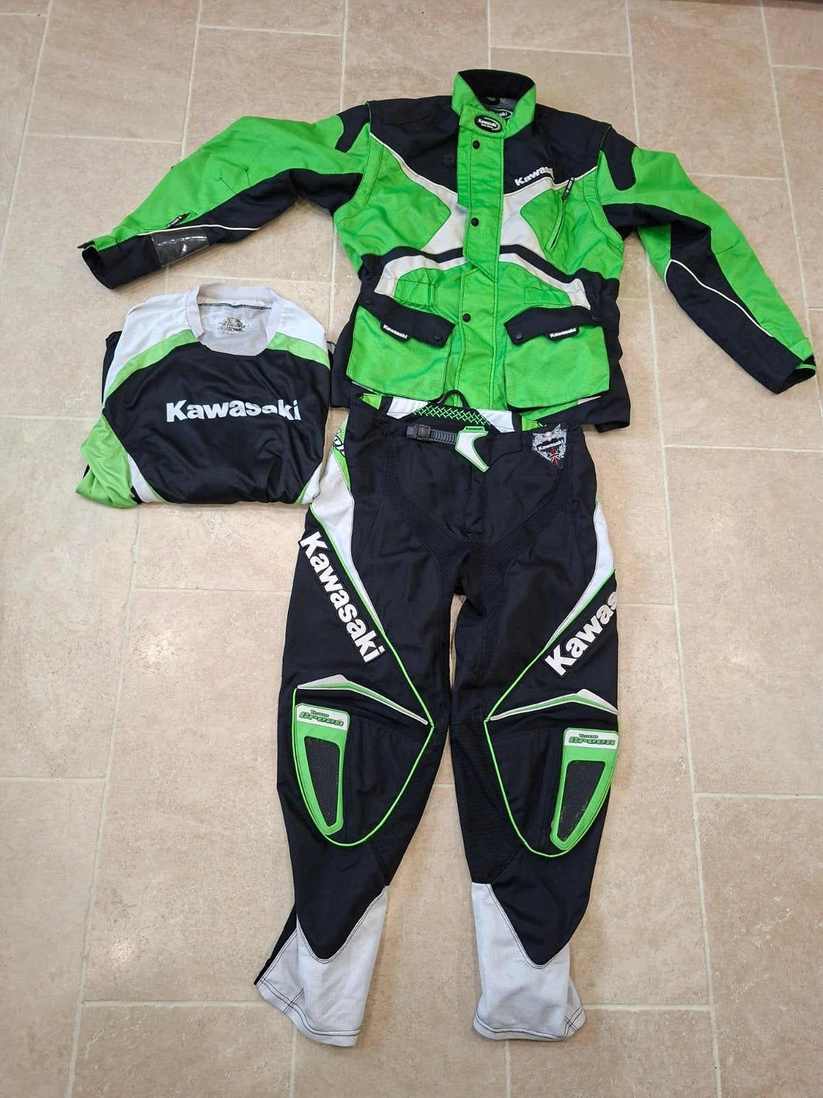 Kawasaki Team Green motorpak, Motoren, Dames, Kawasaki, Ophalen of Verzenden, Overall
