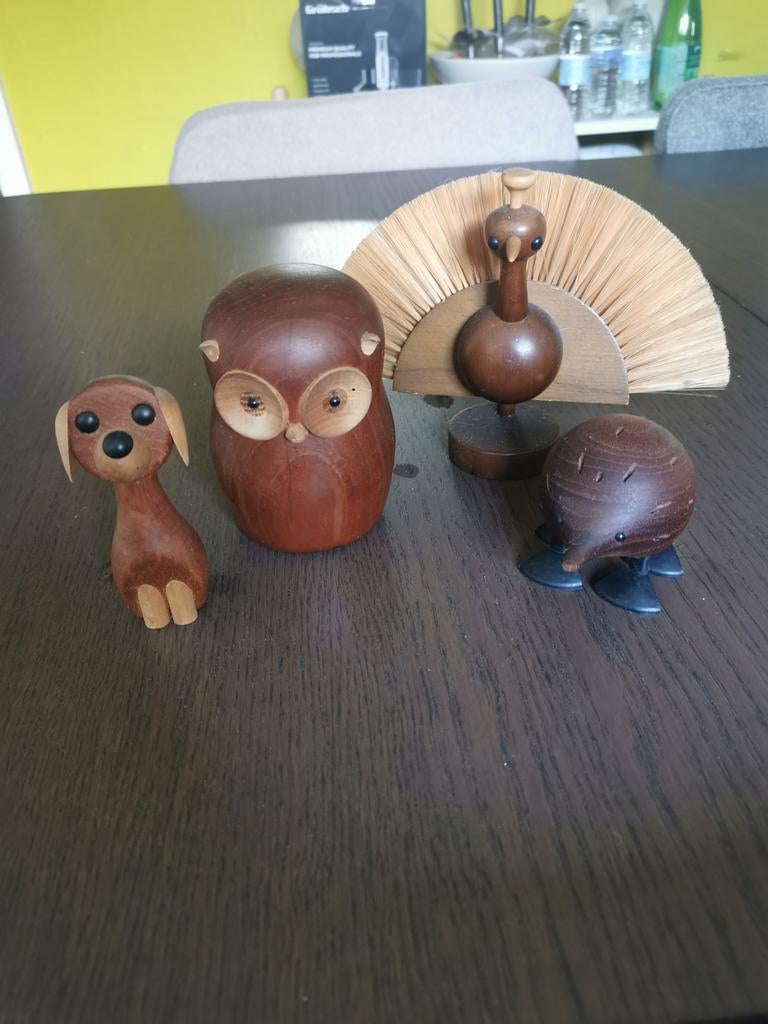 Figurines en bois de Björn Lonborg., Antiquités & Art, Enlèvement