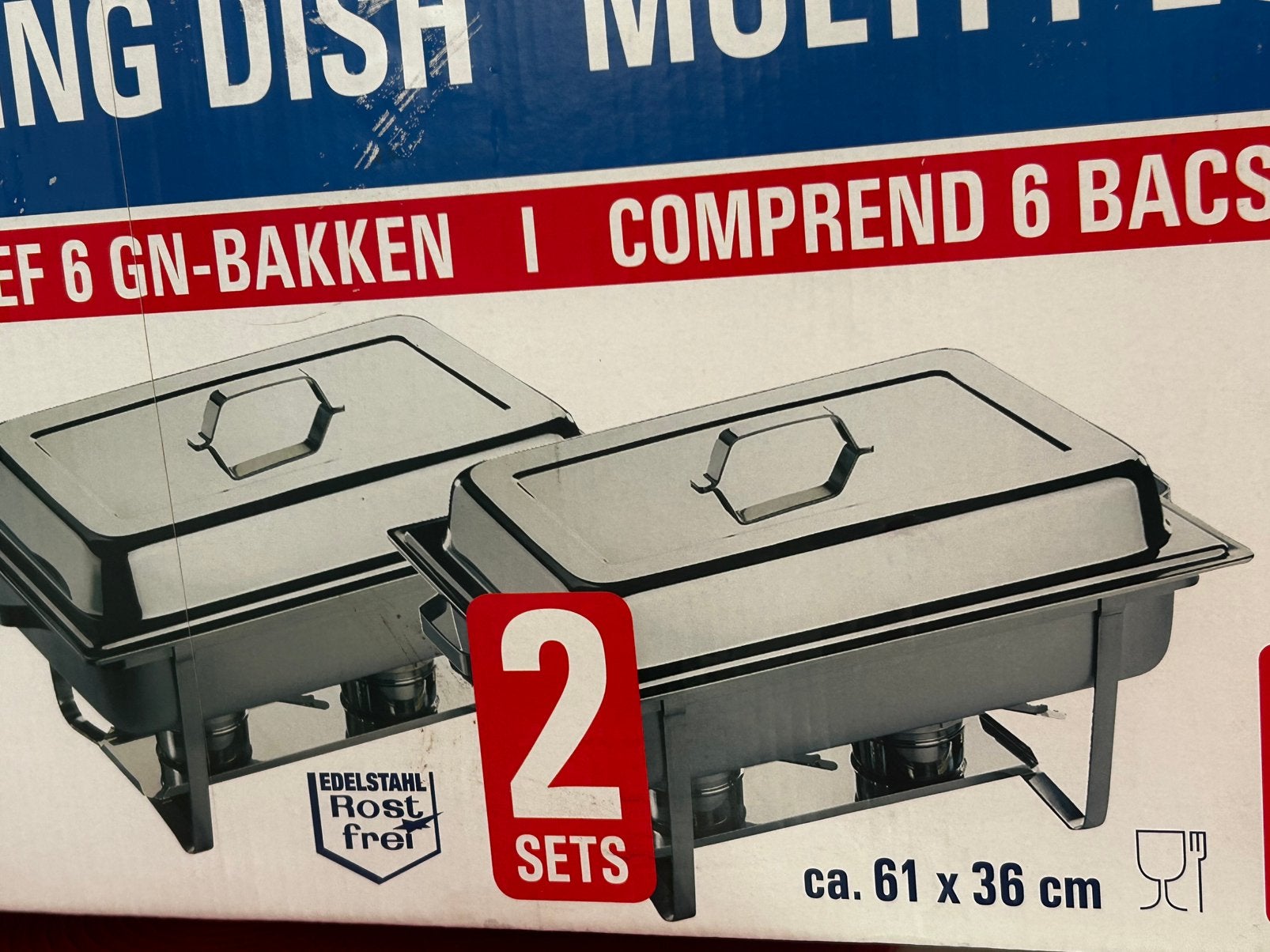 In doos: Inox warmhoud set inox bakken bain marie, Articles professionnels, Enlèvement