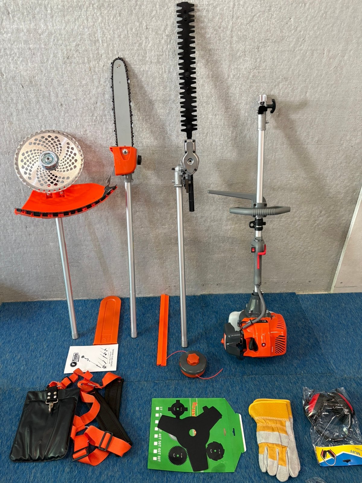 Nieuwe benzine bosmaaier,heggenschaar,kettingzaag set, Tuin en Terras, Ophalen, Benzine