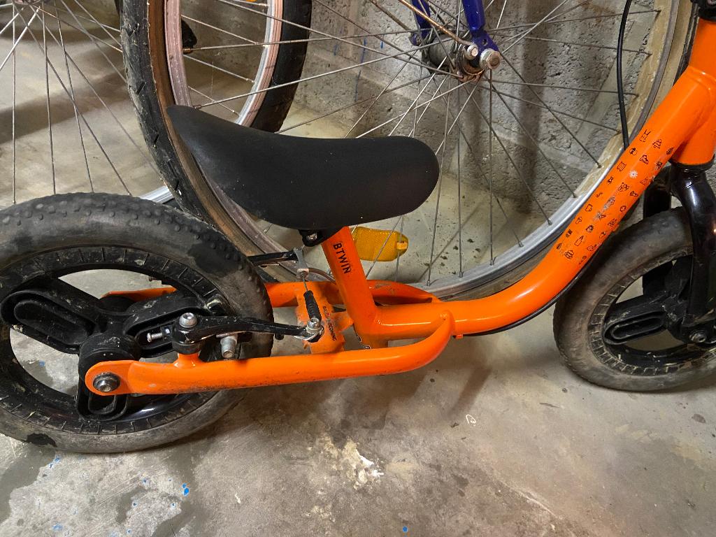 Draisienne, Enlèvement, Utilisé, Vélo d'équilibre