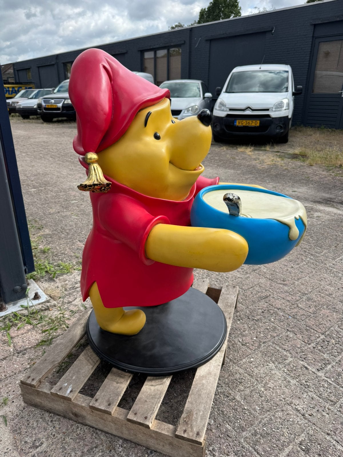 Groot Disney beeld Winnie de Poeh XL, Ophalen, Winnie de Poeh of vrienden, Gebruikt, Beeldje of Figuurtje
