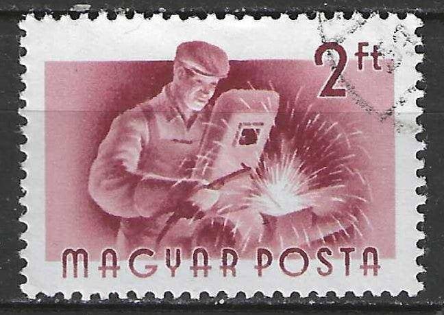 Hongarije 1955 - Yvert 1172 - Courante Reeks - Beroepen (ST), Verzenden, Gestempeld