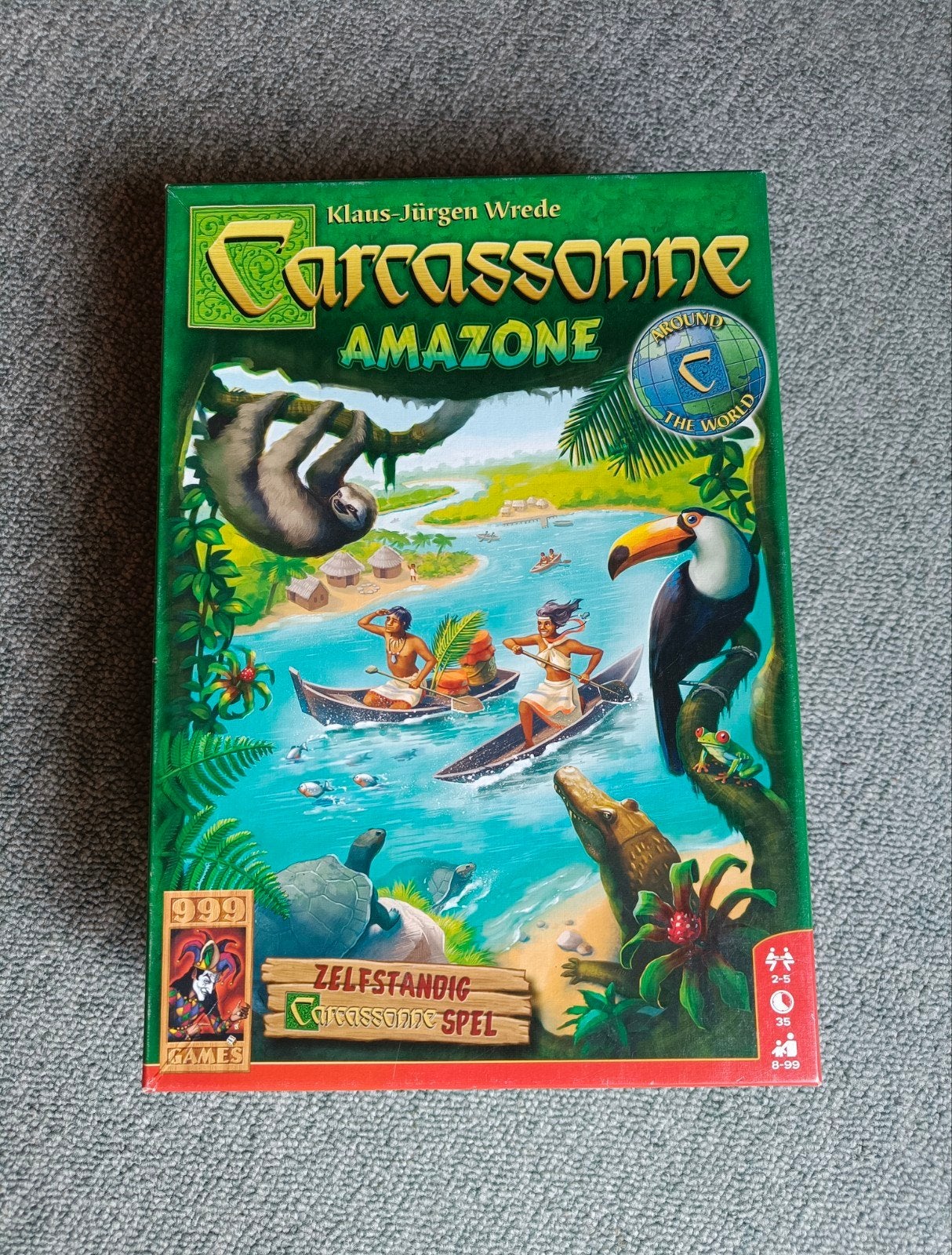 Carcassonne Amazone, zelfstandige spel, 999 GAMES, Hobby en Vrije tijd, Ophalen of Verzenden