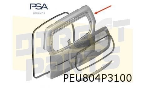 Peugeot Partner achterklep (11/18-) (bij ruit) Origineel! 98, Citroën, -, Nieuw, Ophalen of Verzenden