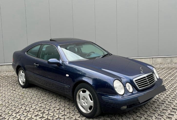 Mercedes Clk 200 automaat • Benzine // Elegance • 1998, Autos, Carnet d'entretien, Bleu, Automatique, Particulier