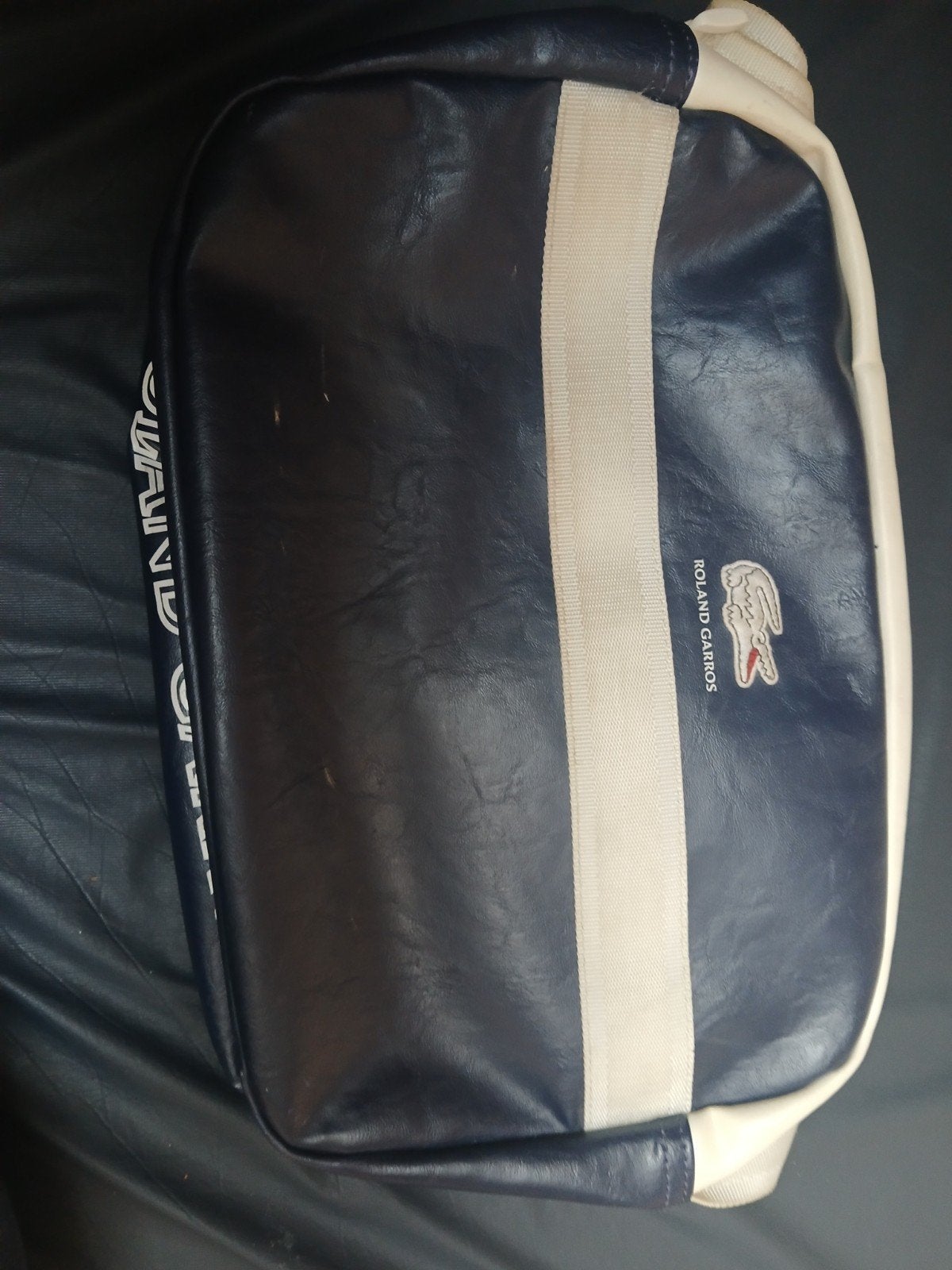 Sacoche Lacoste collab Roland garros, Moins de 35 cm, Utilisé, Bleu, 40 à 60 cm