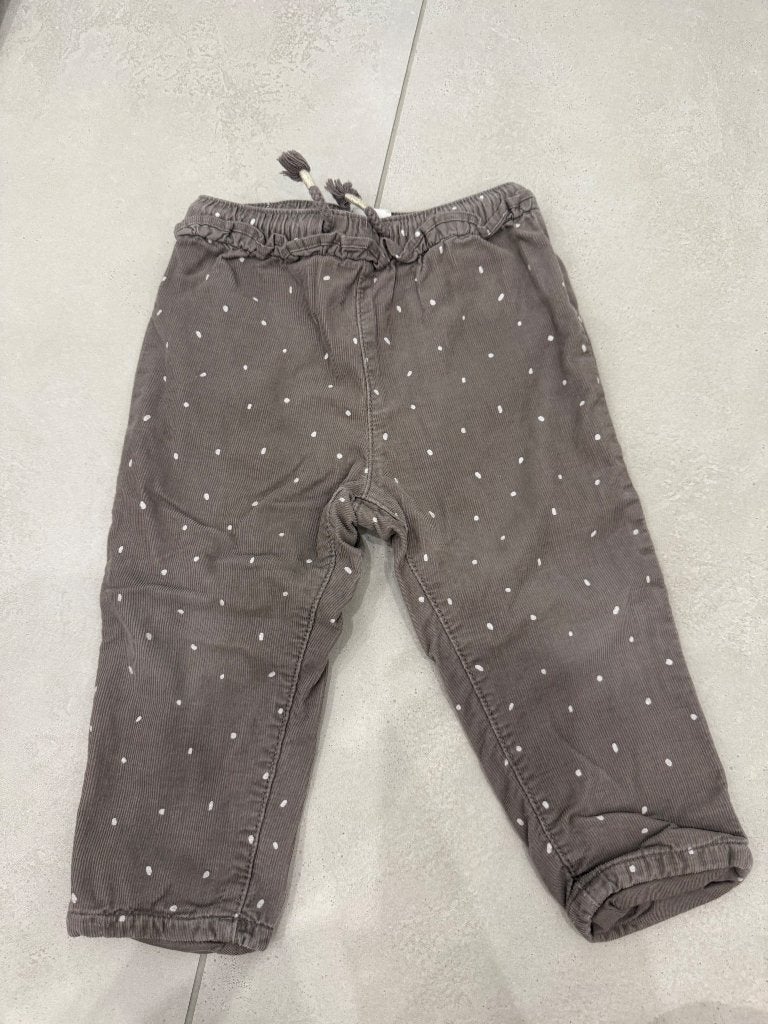 Pantalon H&M gris à poids, Kinderen en Baby's, Babykleding | Maat 74, Broekje, Meisje, H&M, Nieuw